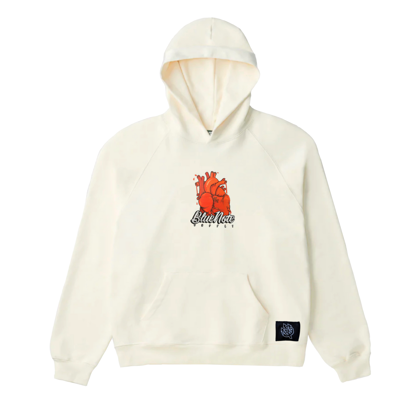 Blue note heart hoodie