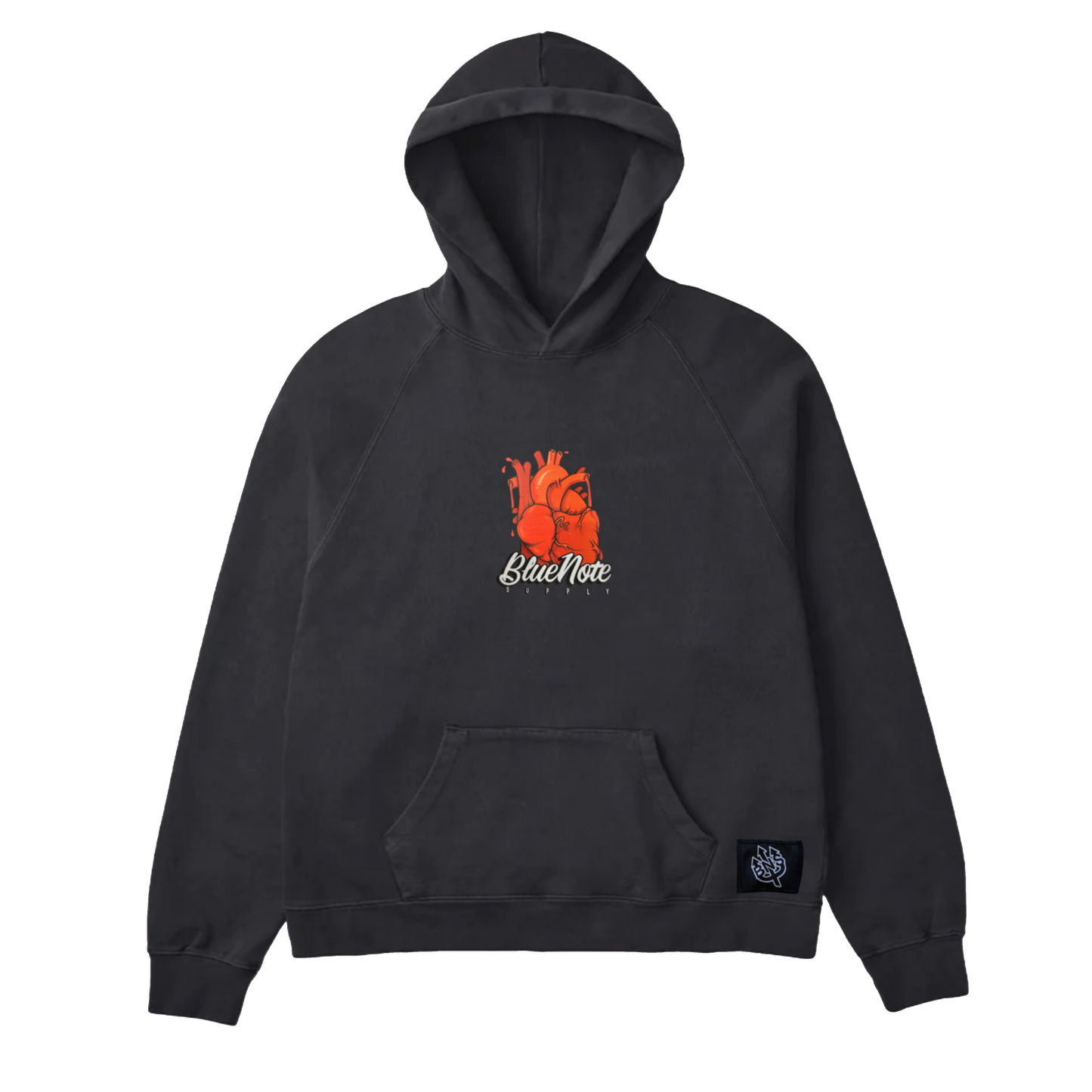 Blue note heart hoodie