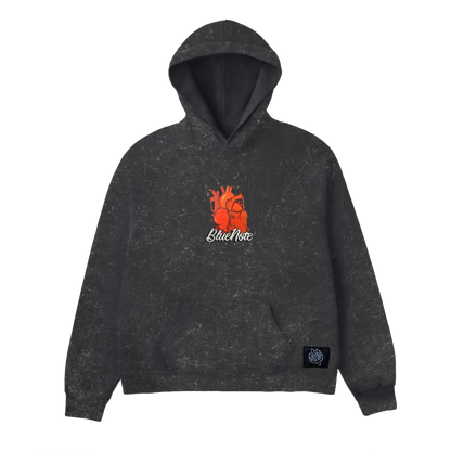 Blue note heart hoodie