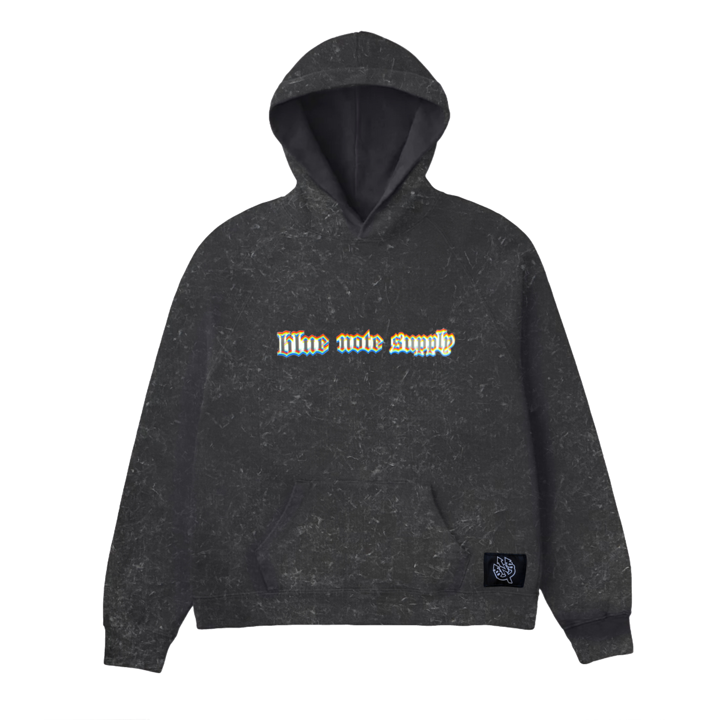 OE blur graphic hoodie