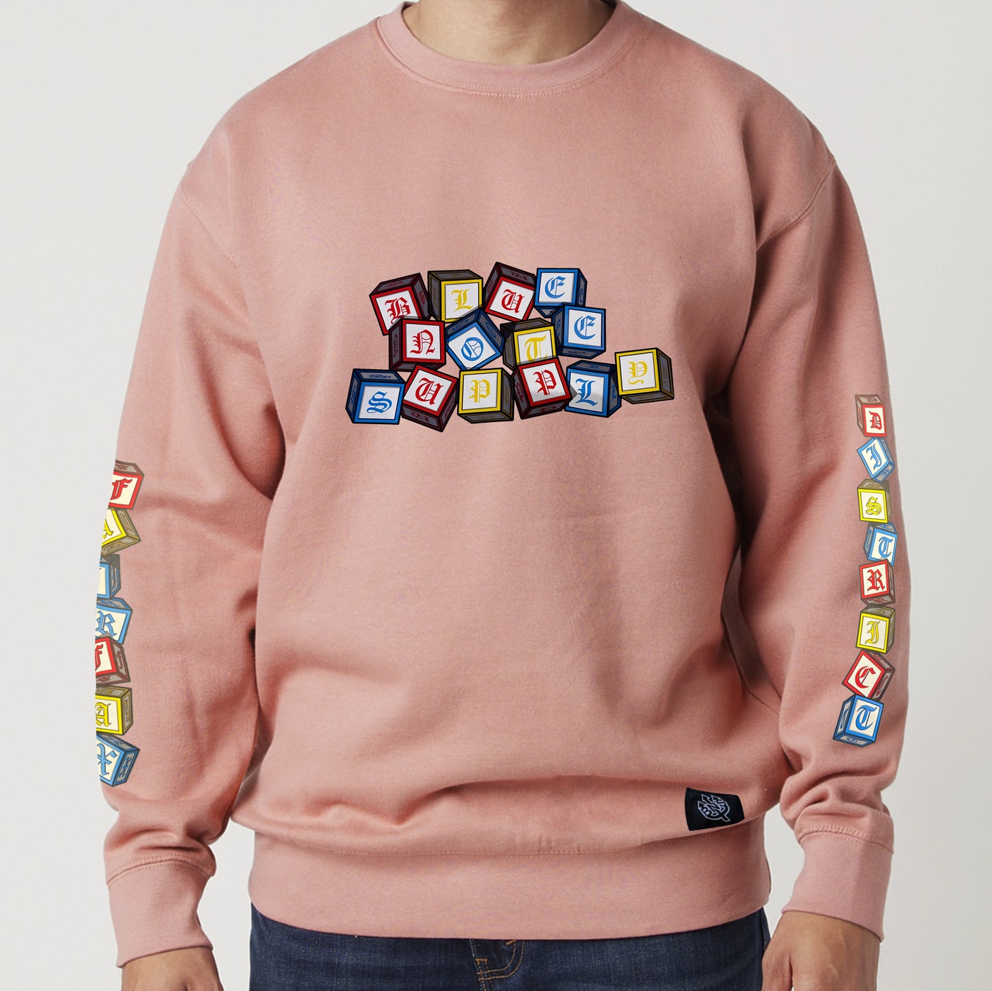 BNS OE blocks crewneck