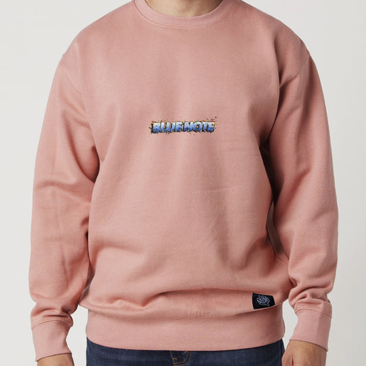 Blue note glitch crewneck