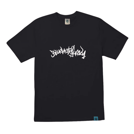 BNS tag lettering graphic tee